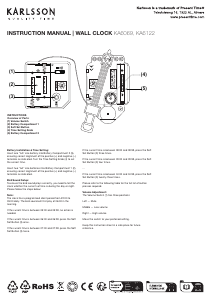 Instrukcja Karlsson KA6122GR Zegar