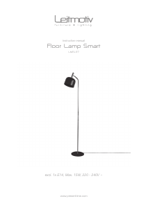 Bruksanvisning Leitmotiv LM2127GR Lampa