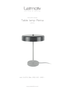 Bruksanvisning Leitmotiv LM2404RD Lampa