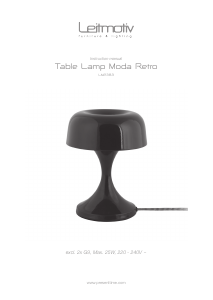 Bruksanvisning Leitmotiv LM2383GY Lampa