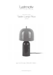 Manuale Leitmotiv LM2230PI Lampada