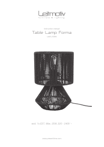 Manuale Leitmotiv LM2120BK Lampada