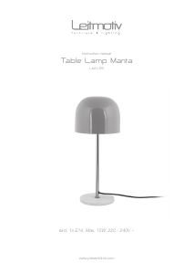 Instrukcja Leitmotiv LM2199BL Lampa