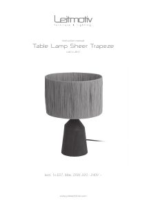 Manuale Leitmotiv LM2148NT Lampada
