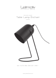 Mode d’emploi Leitmotiv LM1824GY Lampe