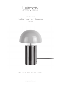 Manual de uso Leitmotiv LM2359GR Lámpara