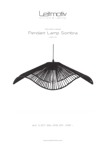 Bruksanvisning Leitmotiv LM2116BK Lampa