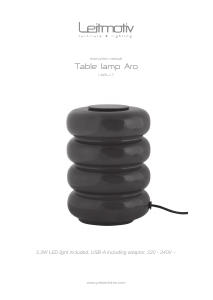 Bruksanvisning Leitmotiv LM2417LG Lampa