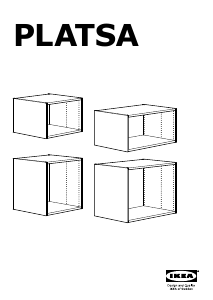 Käyttöohje IKEA PLATSA Lipasto