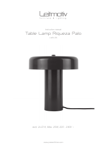 Bruksanvisning Leitmotiv LM2406WG Lampa