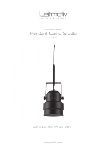 Bruksanvisning Leitmotiv LM1557 Lampa