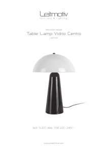 Mode d’emploi Leitmotiv LM2308WG Lampe