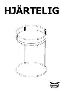 Посібник IKEA HJARTELIG Приліжкова тумбочка