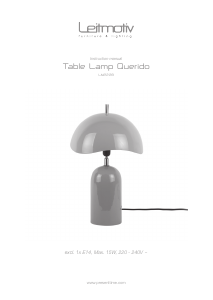 Bruksanvisning Leitmotiv LM2228BL Lampa