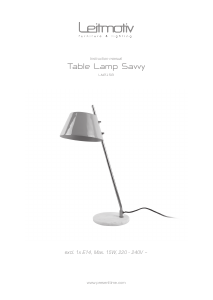 Bruksanvisning Leitmotiv LM2158BK Lampa