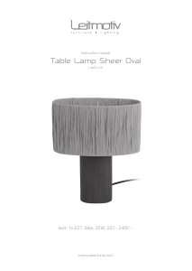 Manual de uso Leitmotiv LM2149YE Lámpara