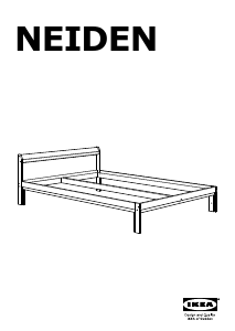 Priručnik IKEA NEIDEN Okvir kreveta