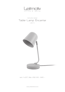 Bruksanvisning Leitmotiv LM2171PI Lampa