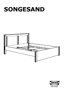 Käyttöohje IKEA SONGESAND Sängynrunko