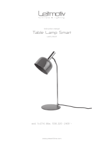 Bruksanvisning Leitmotiv LM2126WH Lampa