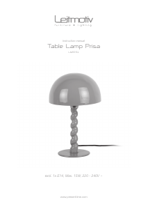 Bruksanvisning Leitmotiv LM2231BL Lampa