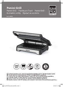 Handleiding Simpex 35193 Contactgrill