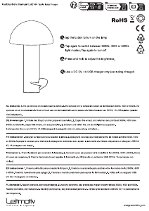 Manuale Leitmotiv LM2164BK Lampada