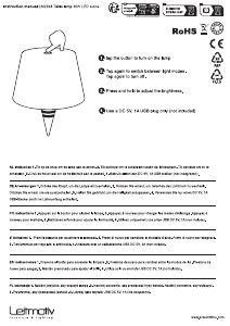 Instrukcja Leitmotiv LM2246BK Lampa