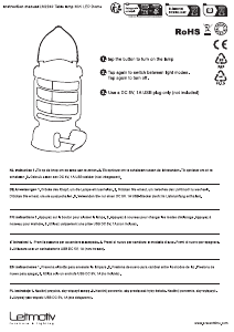Mode d’emploi Leitmotiv LM2247BK Lampe