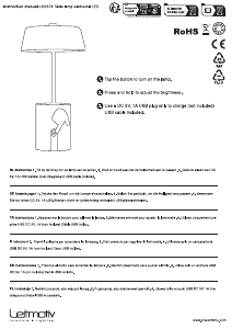 Mode d’emploi Leitmotiv LM2379RD Lampe