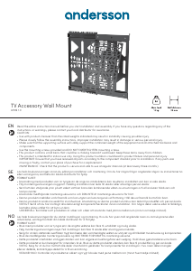 מדריך Andersson WMS 1.0 מתקן תלייה לקיר