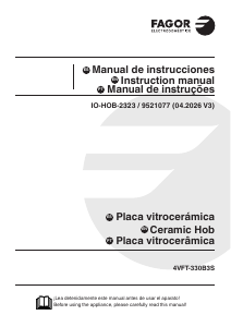 Manual de uso Fagor 4VFT-330B3S Placa