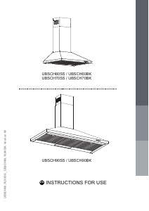 Manual Cata UBSCH90BK Cooker Hood