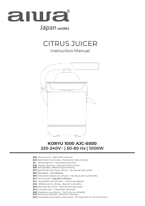 Instrukcja Aiwa AJC-6000 Koryu Wyciskarka do cytrusów