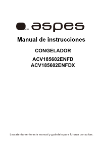 Bruksanvisning Aspes ACV185602ENFDX Frys