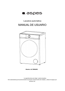 Manual Aspes AL7205AIDV Máquina de lavar roupa
