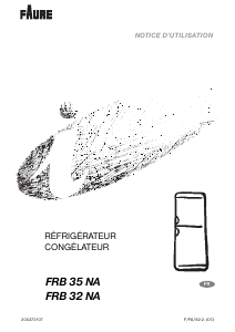 Mode d’emploi Faure FRB32NA Réfrigérateur combiné