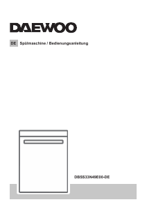 Bedienungsanleitung Daewoo DBSS33N49E00-DE Geschirrspüler