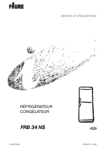 Mode d’emploi Faure FRB34NS Réfrigérateur combiné