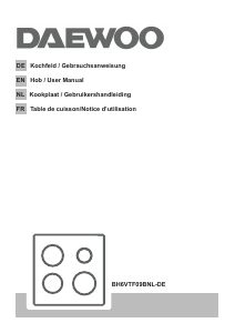 Bedienungsanleitung Daewoo BH6VTF09BNL-DE Kochfeld