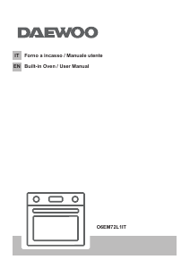 Manual Daewoo O6EM72L1IT Oven