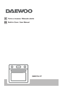 Manual Daewoo O6ED72L1IT Oven