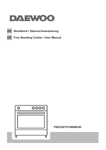 Bruksanvisning Daewoo F96CGDTH19INM-DE Spis