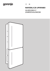 Priročnik Gorenje NRKI619D61WFE Hladilnik in zamrzovalnik