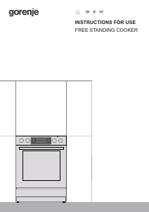 Bruksanvisning Gorenje GEC6C40XAOT Spis