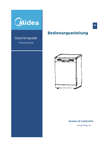 Manual Midea SF 3.60N PRO Dishwasher