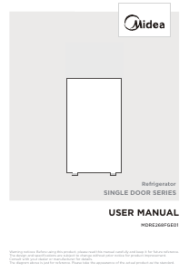Manual de uso Midea MDRE268FGE01 Refrigerador