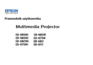 Instrukcja Epson EB-680Wi Projektor