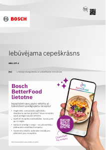 Rokasgrāmata Bosch HBG537FB4 Cepeškrāsns