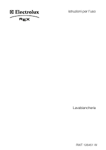 Manuale Electrolux-Rex RWT126451W Lavatrice